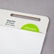 A white box with a green label reading "Universal UNV35603 25" x 30" Unruled White Recycled Self Stick Easel Pad 2/Pack"