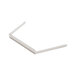 A metal frame with two white metal prongs.