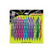 Zebra 12271 Z-Grip Assorted Ink with Clear Barrel 1mm Retractable Ballpoint Pen - 24/Pack