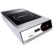 A silver Nemco countertop induction range with a black square digital display.