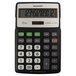 Sharp EL-R287BBK 12-Digit LCD Solar Battery Powered Recycled Series Calculator with Kickstand