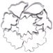 Ateco stainless steel leaf and flower cookie cutter set.