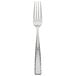 A Bon Chef stainless steel dinner fork with a textured silver handle.