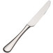 Bon Chef S4011 Como 9 1/8 inch 18/8 Stainless Steel Extra Heavy Solid Handle Dinner Knife - 12/Pack