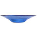 a blue bowl with a white background