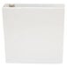 A white Universal economy non-stick view binder with metal clip on it.