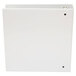 A white Universal Economy non-stick view binder with metal rings and a hole in the middle.