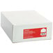 A white Universal box with a red label containing Universal white business envelopes.