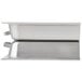 A Vollrath stainless steel hinged dome with handles on a white rectangular tray.