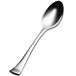 A Bon Chef stainless steel teaspoon with a silver handle.