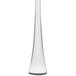 A clear glass vase with a thin neck.