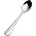 A Bon Chef stainless steel teaspoon with a silver handle.