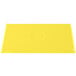 A yellow rectangular Tablecraft cast aluminum cooling platter.