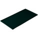 A rectangular hunter green cast aluminum cooling platter with a black border.