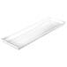A white rectangular Tablecraft cast aluminum platter.