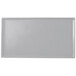 A Tablecraft natural cast aluminum rectangular cooling platter with a white background.