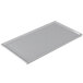 A Tablecraft natural cast aluminum rectangular cooling platter.