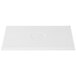 A white rectangular Tablecraft cast aluminum cooling platter.