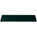 A hunter green rectangular cast aluminum cooling platter.