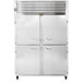 Traulsen G20000 2 Section Half Door Reach In Refrigerator - Left / Right Hinged Doors