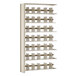 Tennsco 128848ACSD Snap-Together Sand 6 Shelf Closed Add-On Unit - 48 inch x 12 inch x 88 inch