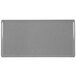 A grey rectangular Tablecraft granite cast aluminum cooling platter.