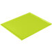 A lime green Tablecraft rectangular cooling platter.