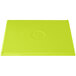 A lime green Tablecraft rectangular cast aluminum cooling platter.