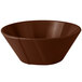 A brown Tablecraft cast aluminum serving bowl.