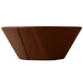 A brown Tablecraft cast aluminum serving bowl.