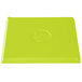 A lime green Tablecraft cast aluminum rectangular cooling platter.