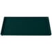 A hunter green rectangular cast aluminum Tablecraft cooling platter.