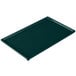 A Tablecraft hunter green cast aluminum rectangular cooling platter.