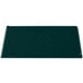 A hunter green Tablecraft rectangular cast aluminum cooling platter.