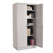 Tennsco 2470LGY 36 inch x 24 inch x 78 inch Light Gray High Deluxe Storage Cabinet