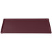 A maroon speckled rectangular cast aluminum tray.