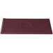 A maroon speckled rectangular metal cooling platter.