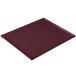 A Tablecraft maroon speckled rectangular cooling platter.