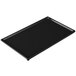 A black Tablecraft rectangular cast aluminum cooling platter on a white background.