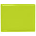 A lime green rectangular cast aluminum platter.