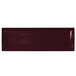 A maroon speckled rectangular cast aluminum platter with handles.