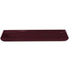 A Tablecraft maroon speckle rectangular cast aluminum tray.