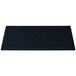 A black rectangular Tablecraft cooling platter with blue speckles.