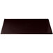 A black Tablecraft Midnight Speckle cast aluminum rectangular platter with a logo on it.