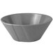 A grey Tablecraft cast aluminum serving bowl.