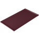 A Tablecraft maroon speckle cast aluminum rectangular cooling platter.