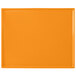 An orange rectangular cast aluminum cooling platter.