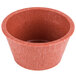 A close up of a HS Inc. paprika ramekin.