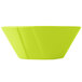 A lime green Tablecraft cast aluminum serving bowl.