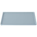 A gray rectangular Tablecraft cooling platter.